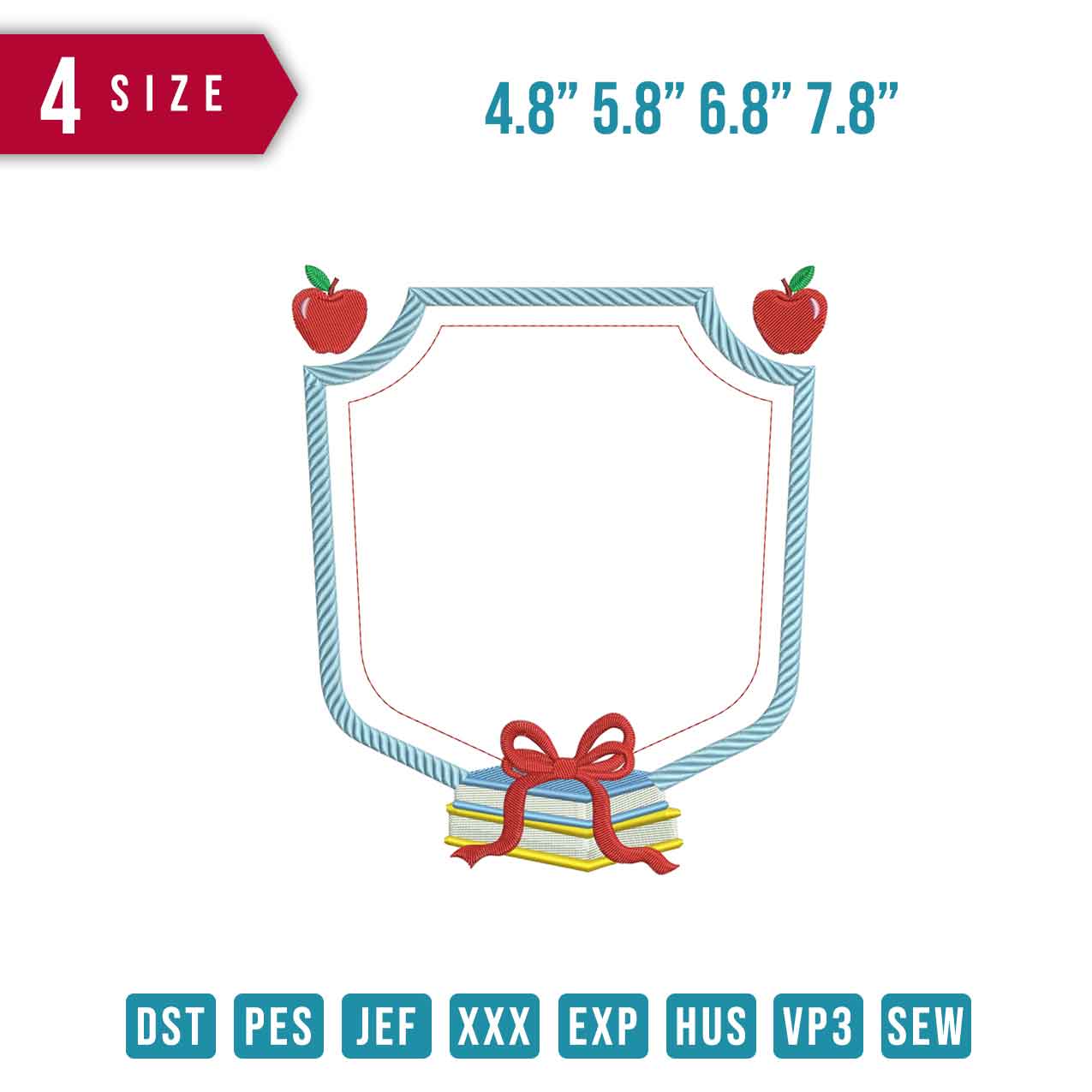 Frame Apple Ribbon Book
