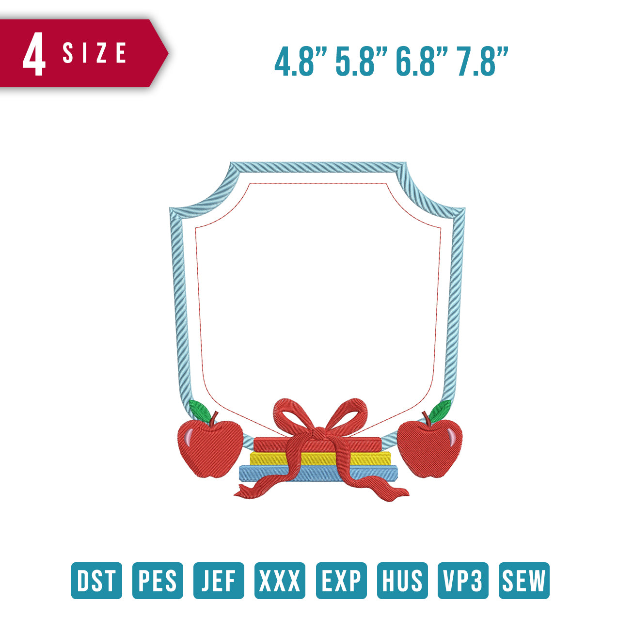 Frame Apple Ribbon Gift