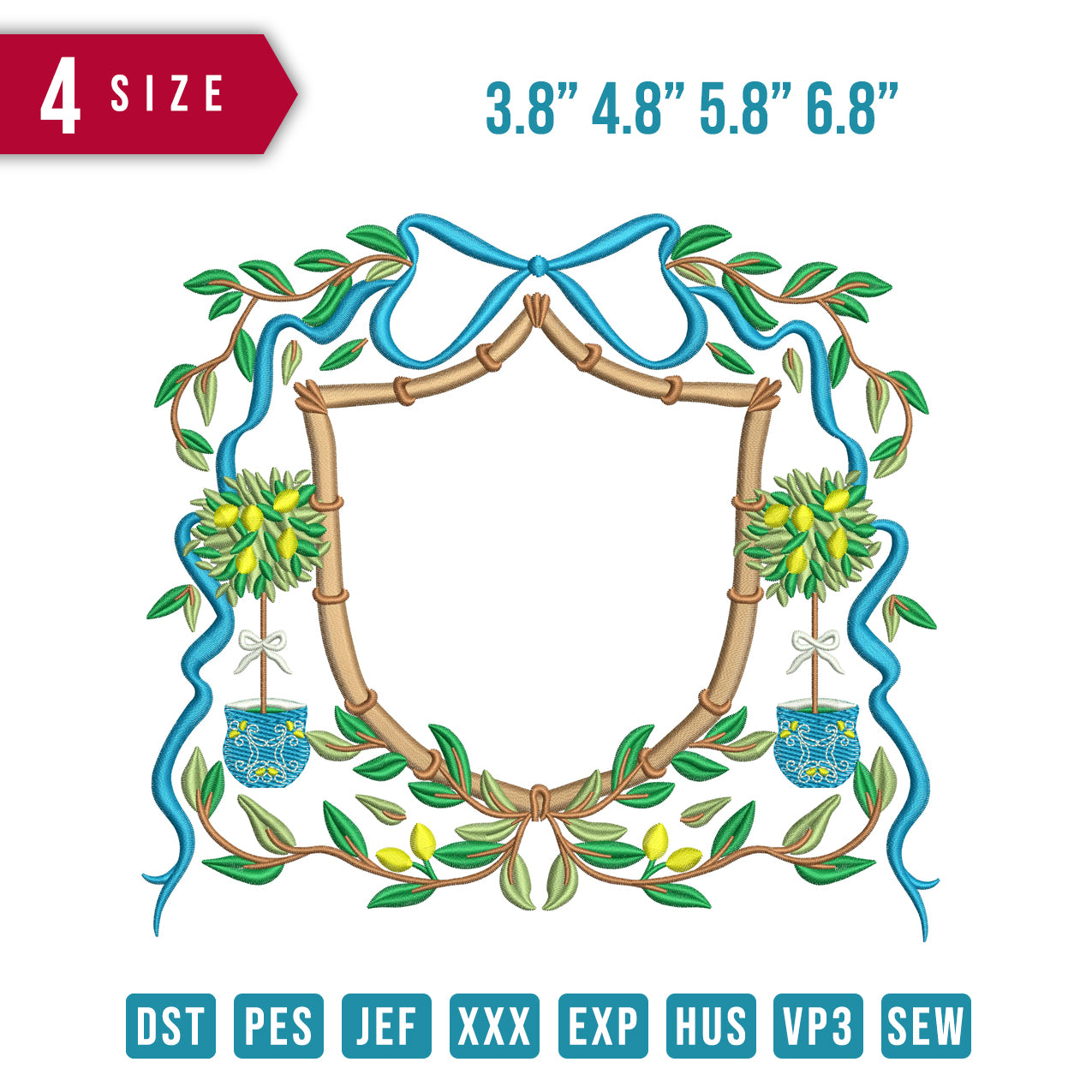 Frame ribbon Blue