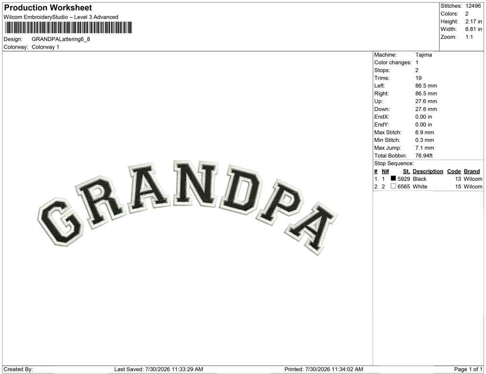 GRANDPA Lattering