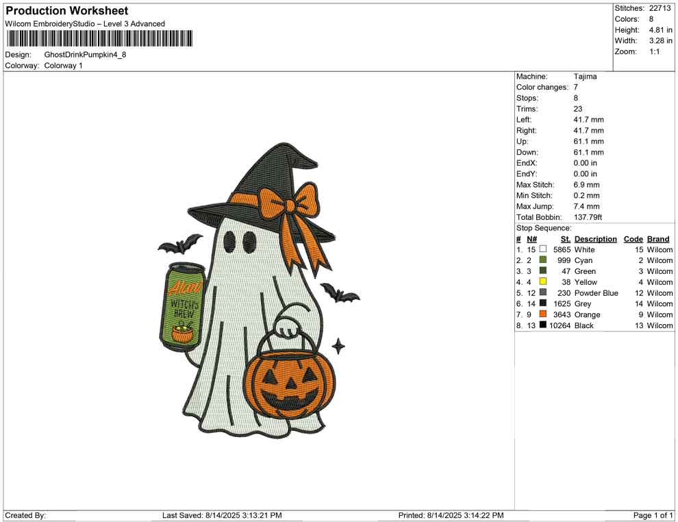 Ghost Drink Pumpkin