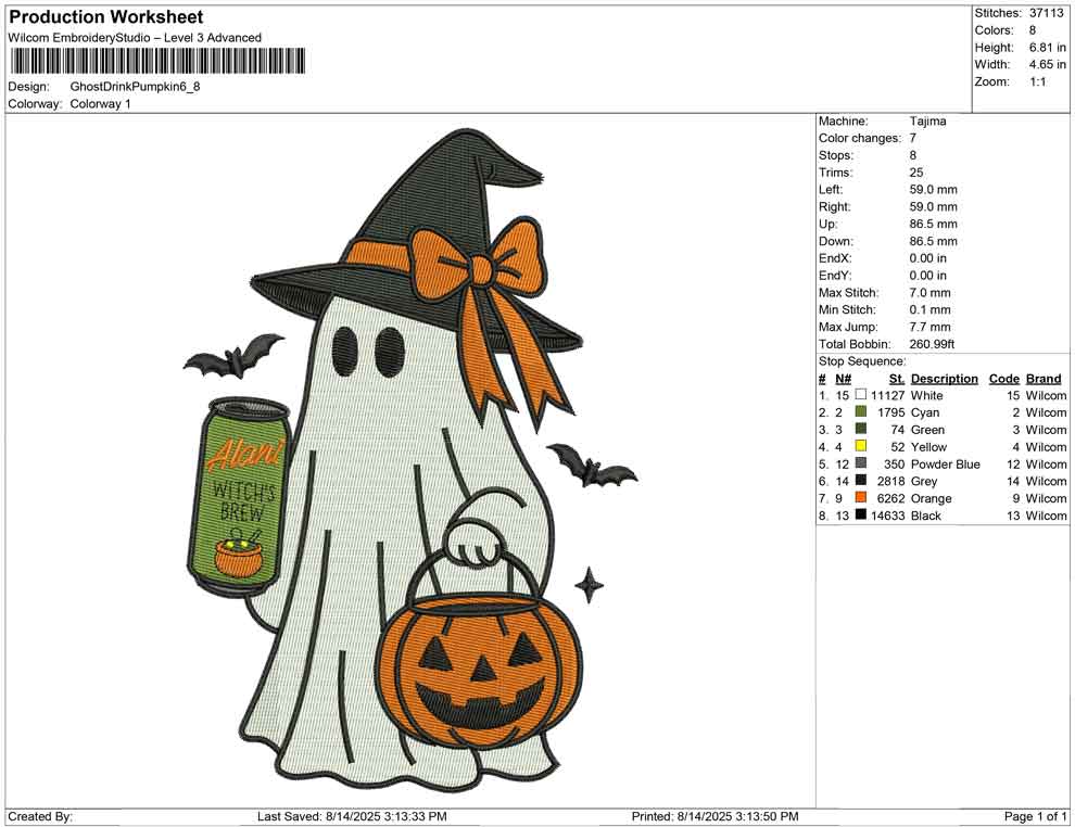 Ghost Drink Pumpkin