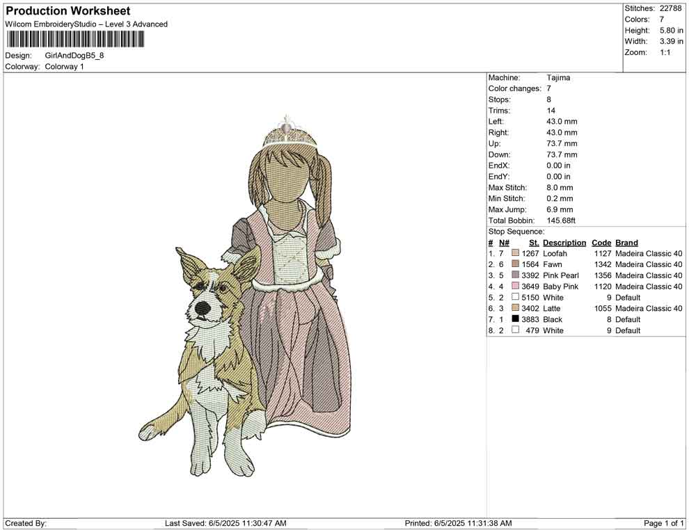 Girl And Dog B
