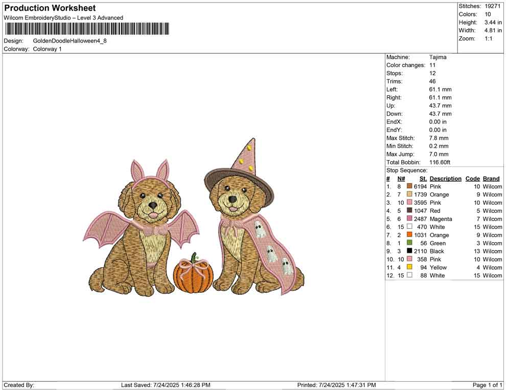 Golden Doodle Halloween