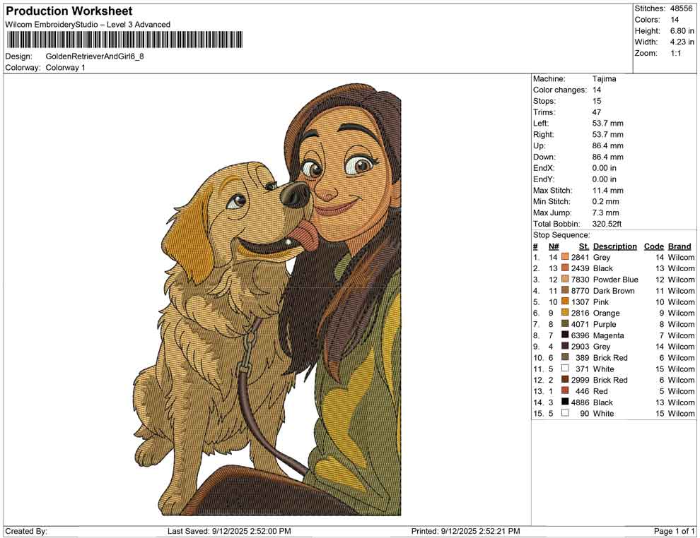 Golden Retriever And Girl