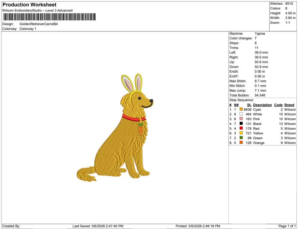 Golden Retriever Carrot B