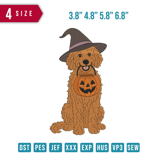 Golden Retrievers Halloween B
