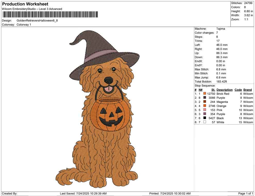 Golden Retrievers Halloween B