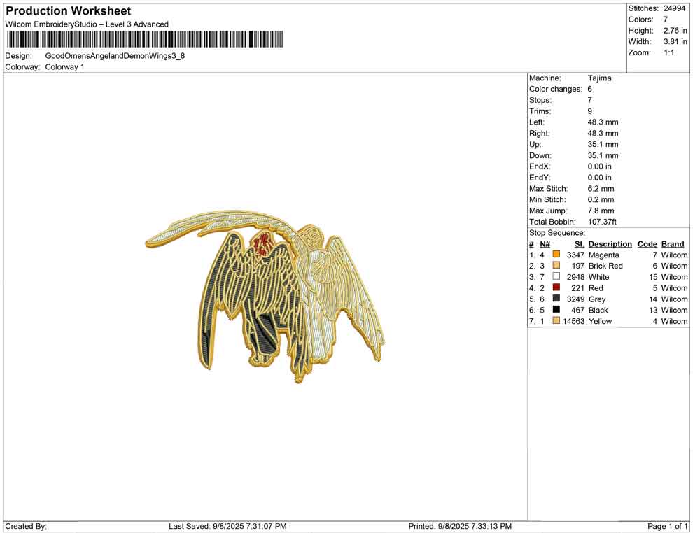Good Omens Angel and Demon Wings