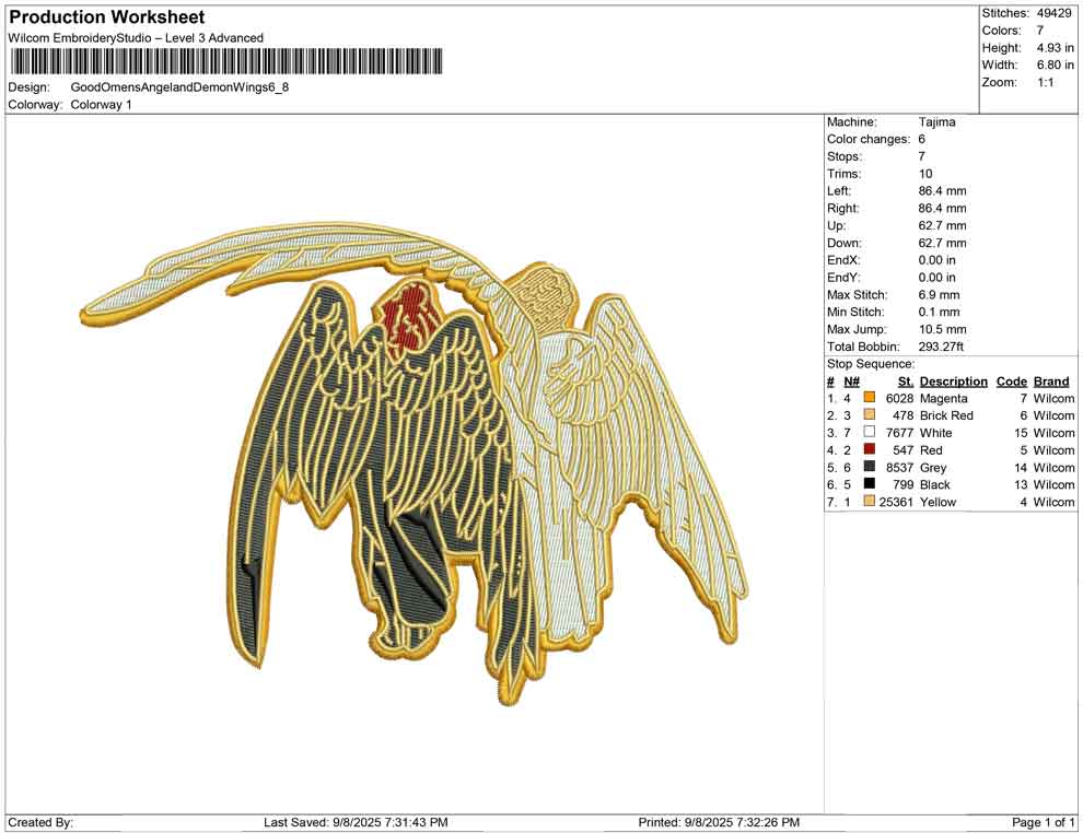 Good Omens Angel and Demon Wings