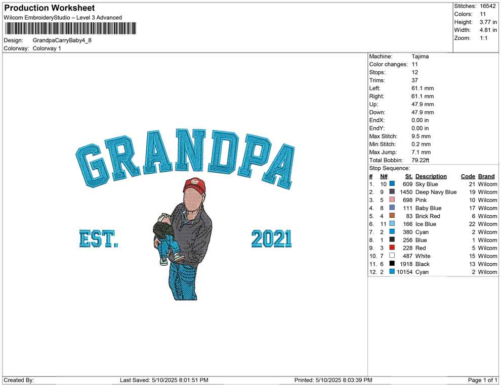 Grandpa Carry Baby