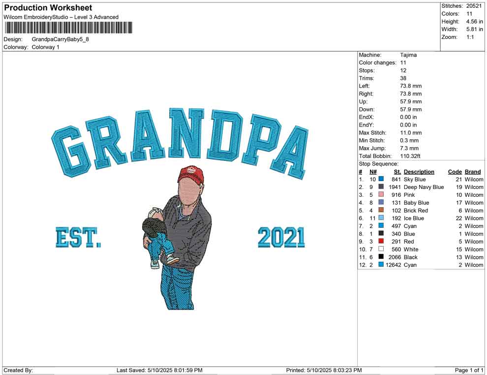 Grandpa Carry Baby