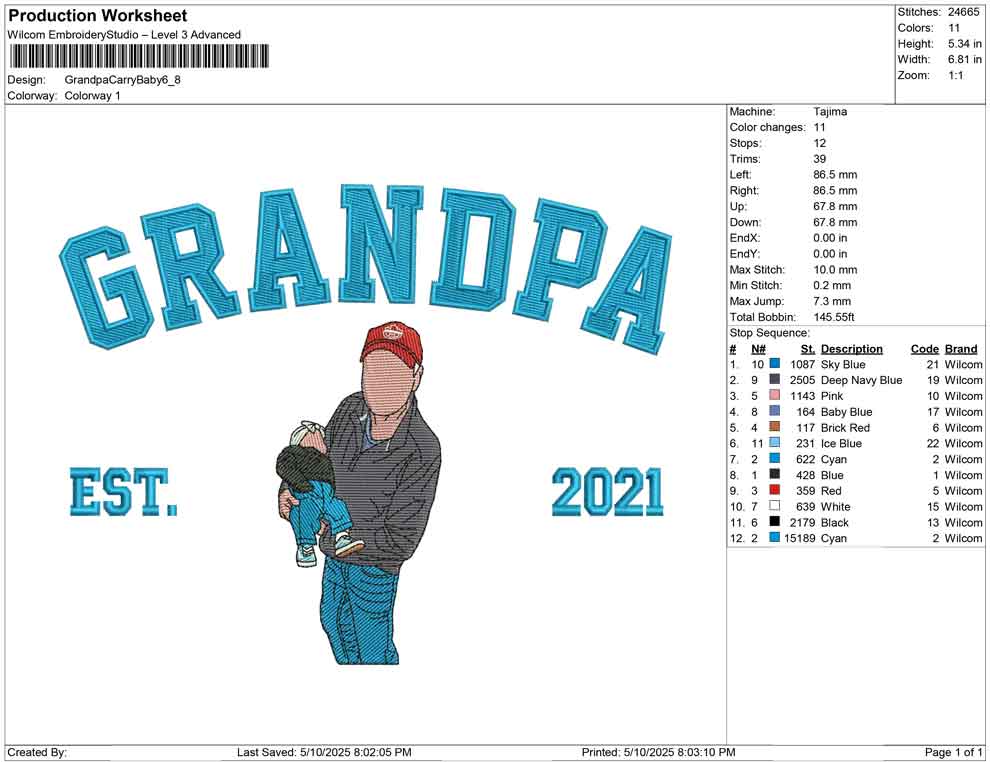 Grandpa Carry Baby