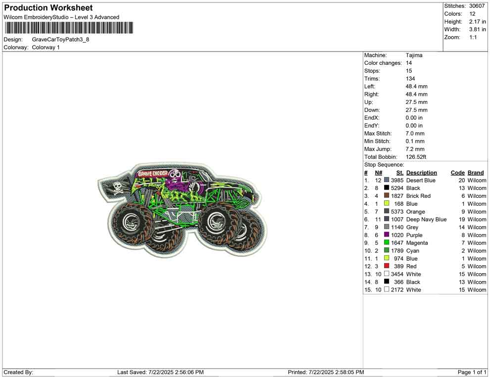 Grave Car Toy Patch