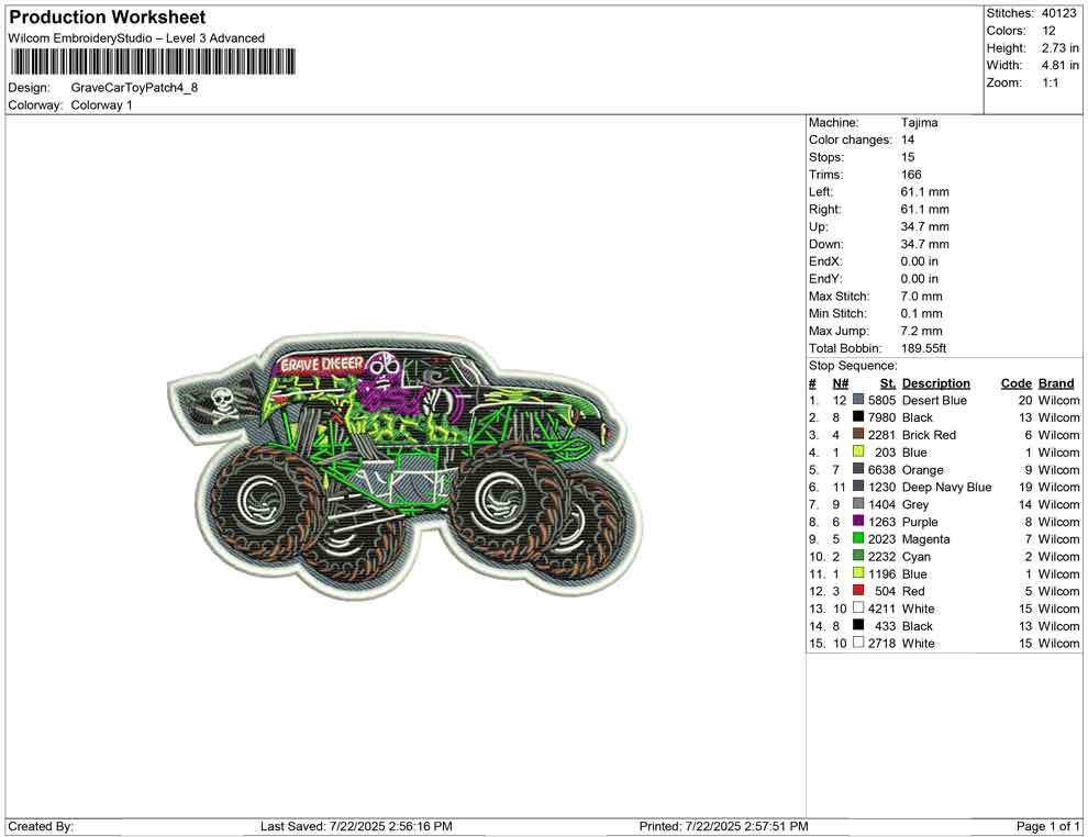 Grave Car Toy Patch