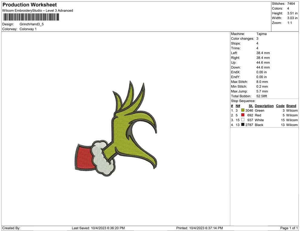 Grinch Hand