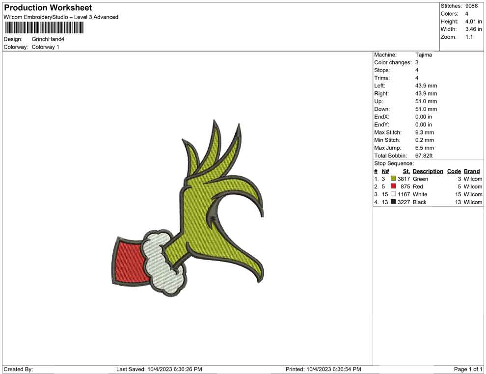 Grinch Hand