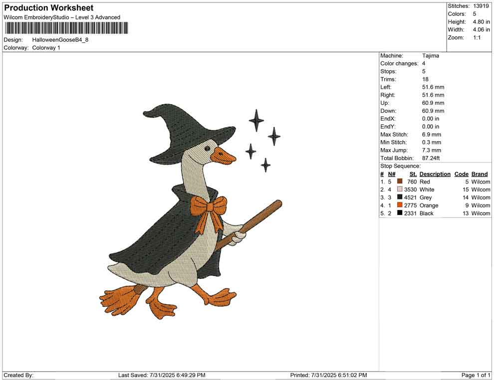 Halloween Goose B