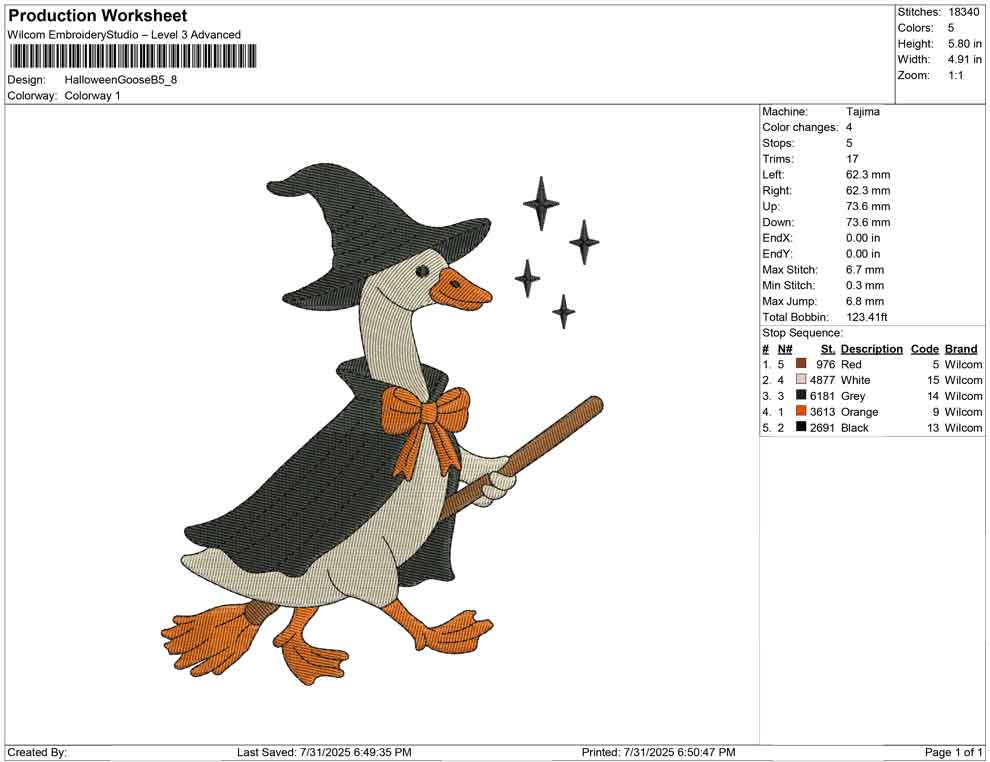 Halloween Goose B