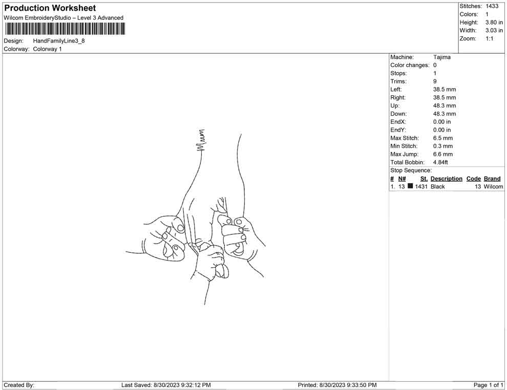 Hand Family Line
