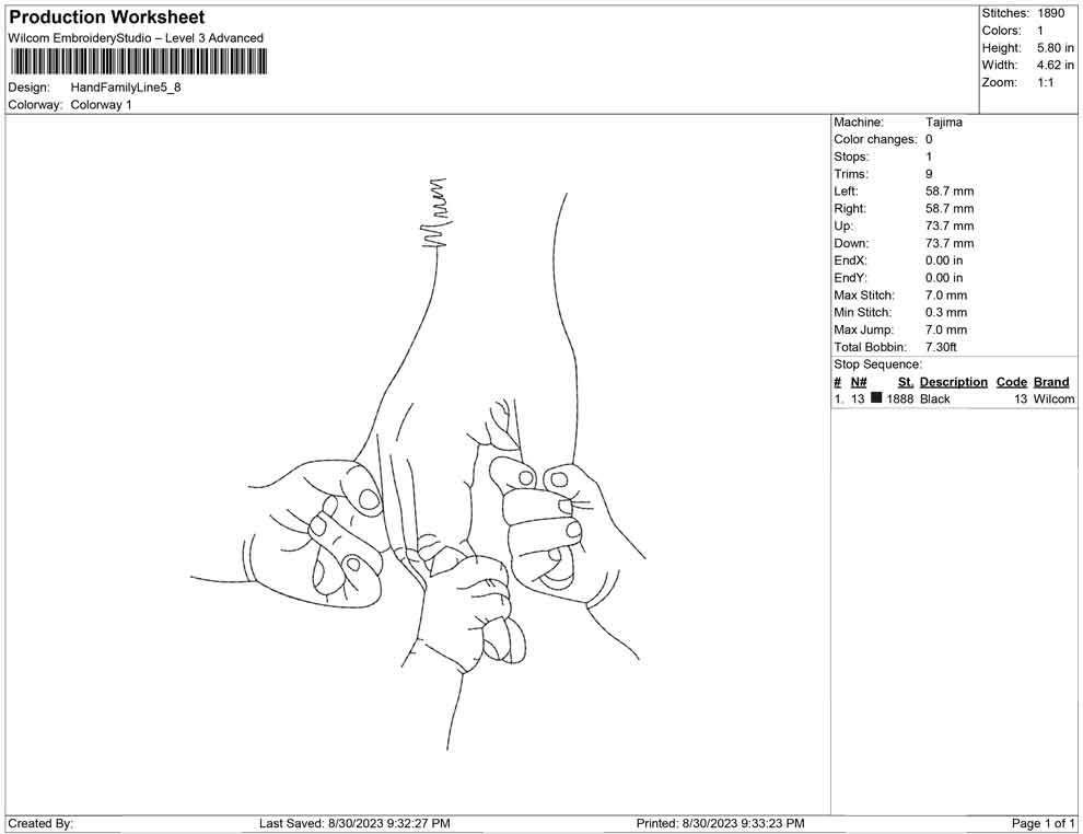 Hand Family Line