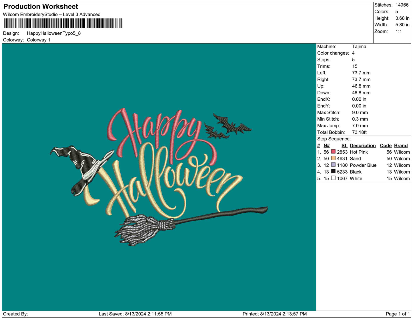 Happy Halloween typo