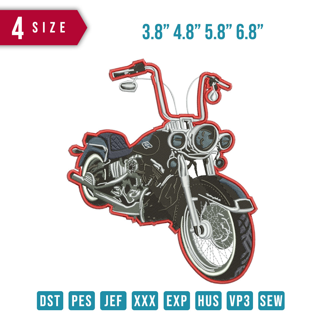 Harley Davidson Chopper Border