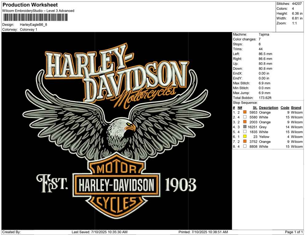 Harley Eagle B