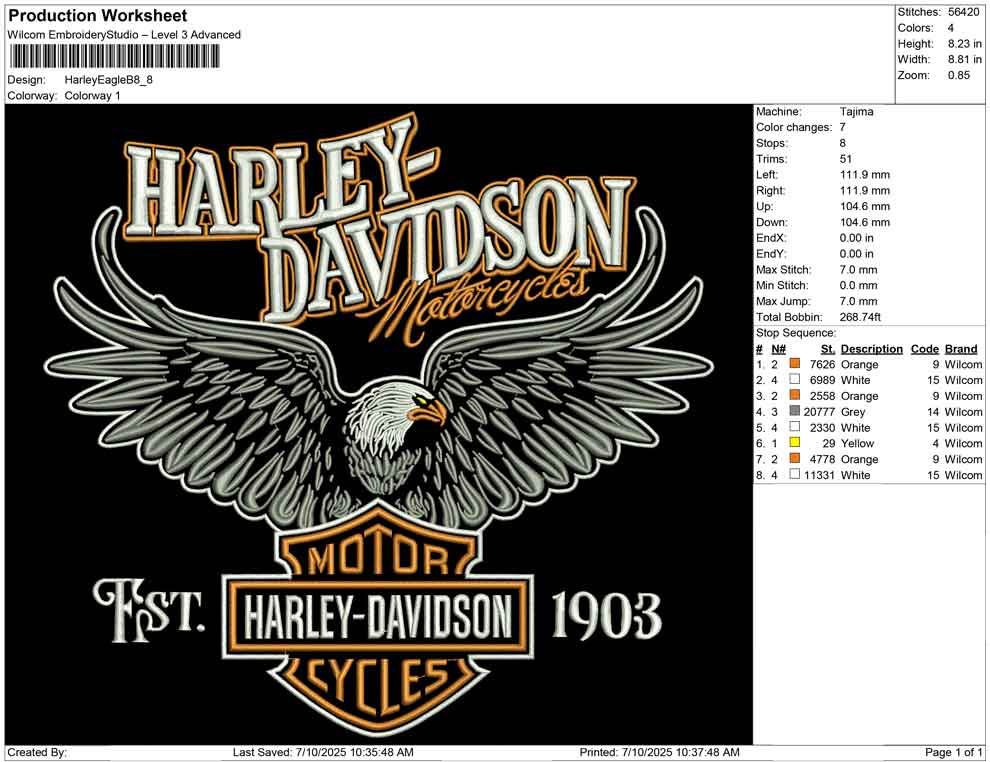 Harley Eagle B