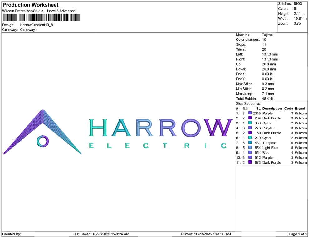 Harrow Gradient
