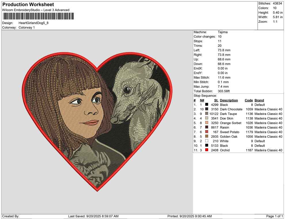 Heart Girl and Dog