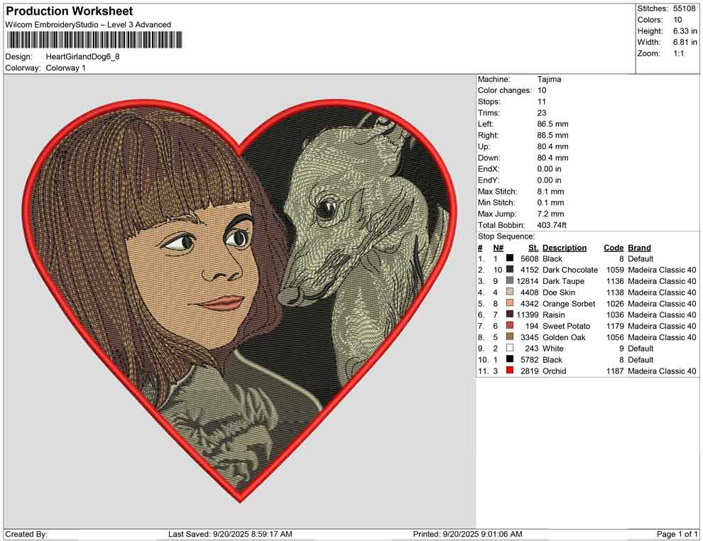 Heart Girl and Dog
