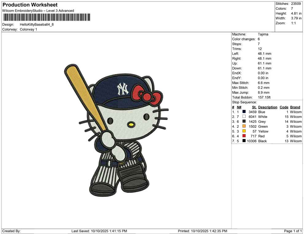 HelloKitty Baseball