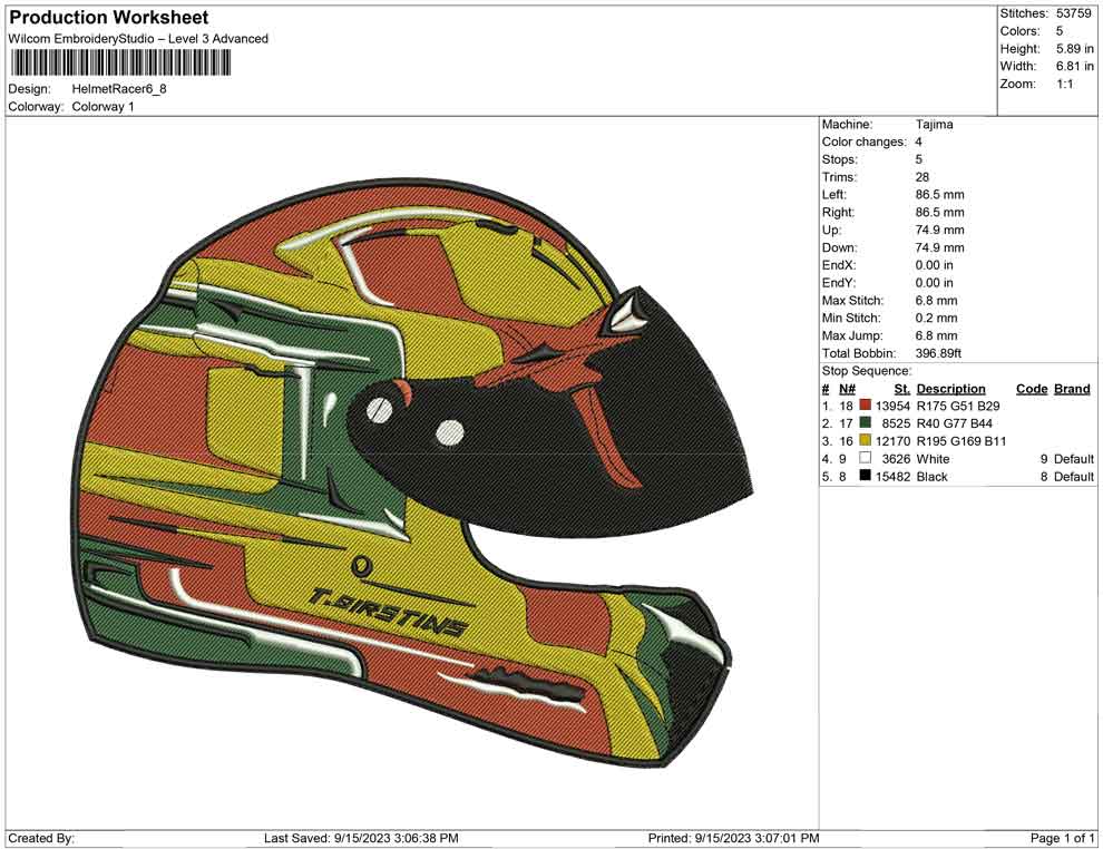 Helmet Racer