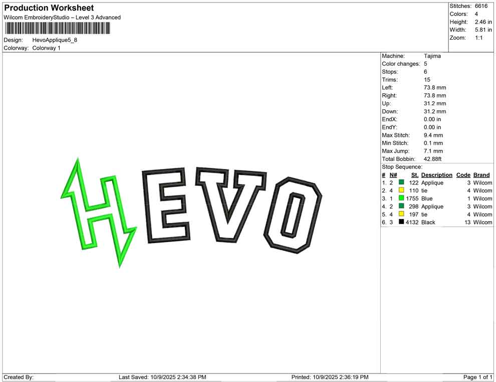 Hevo Applique