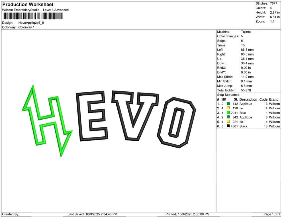 Hevo Applique