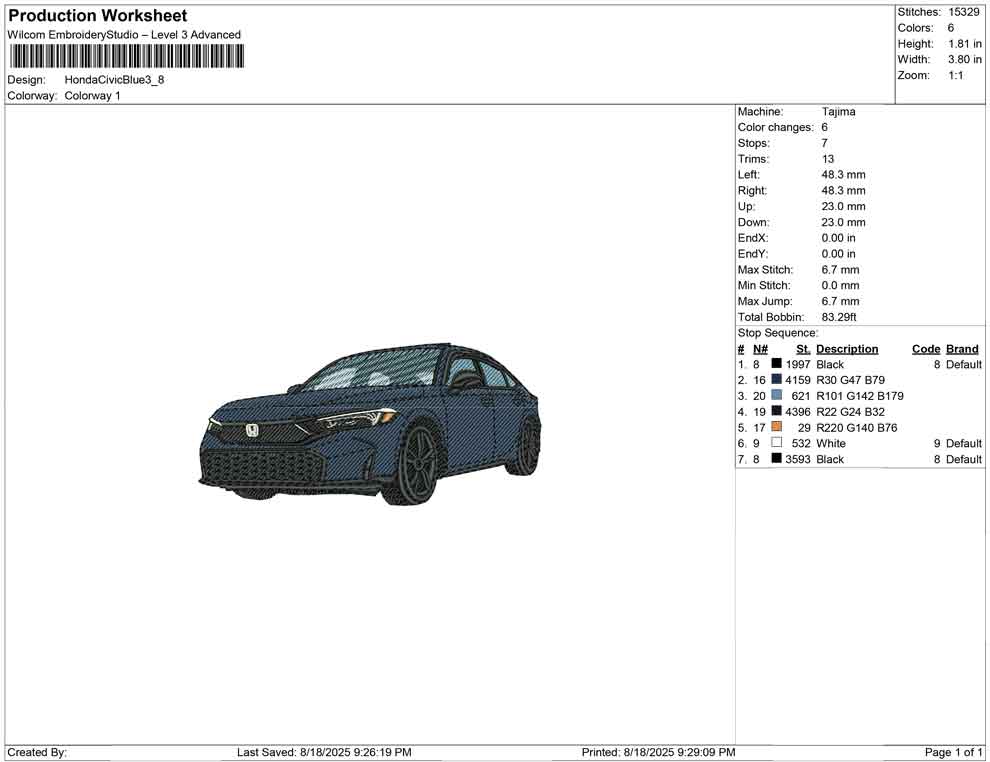 Honda Civic Blue