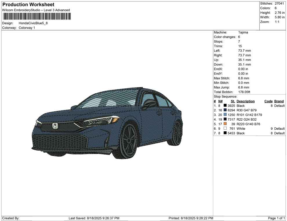 Honda Civic Blue