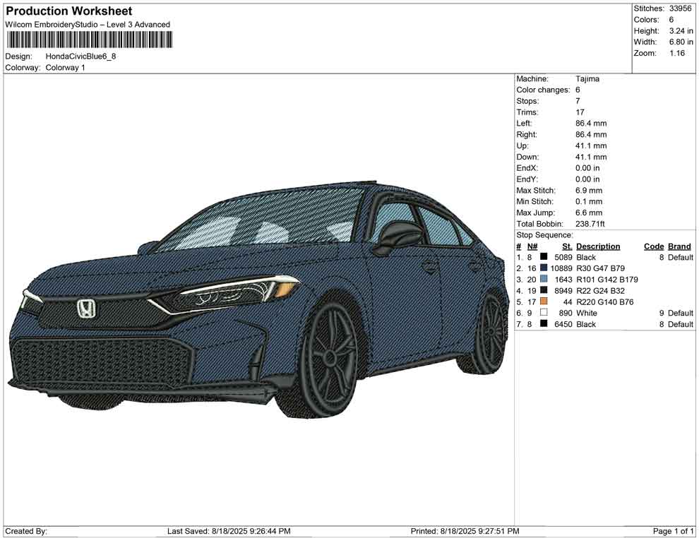 Honda Civic Blue