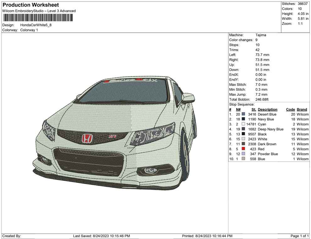Honda Car White