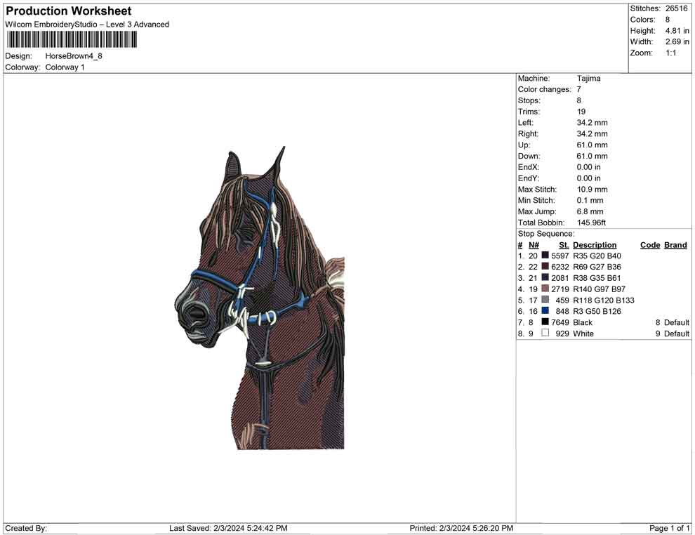 Horse brown