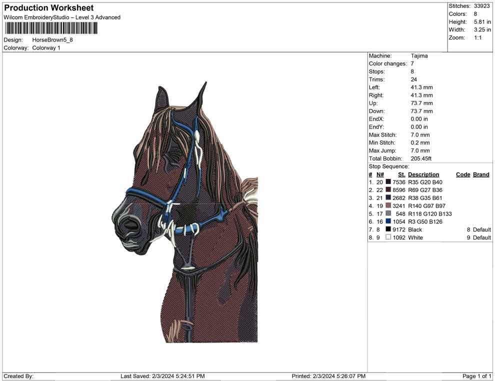 Horse brown
