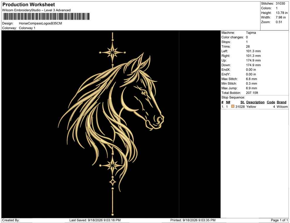 Horse Compass Logos B