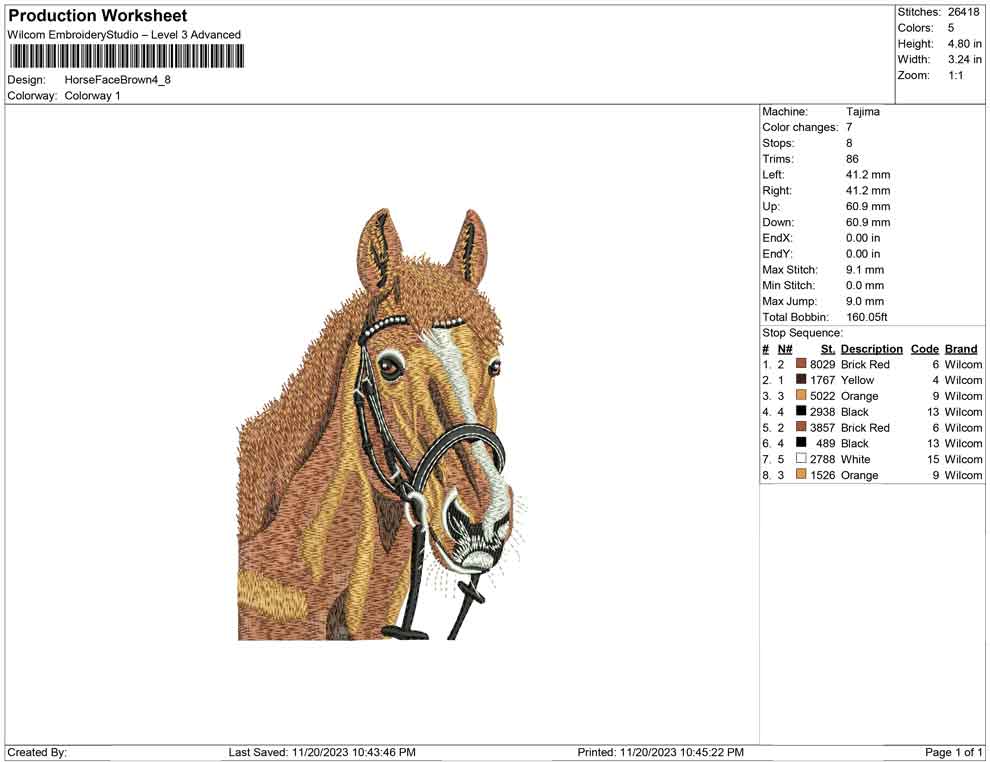 Horse Face brown