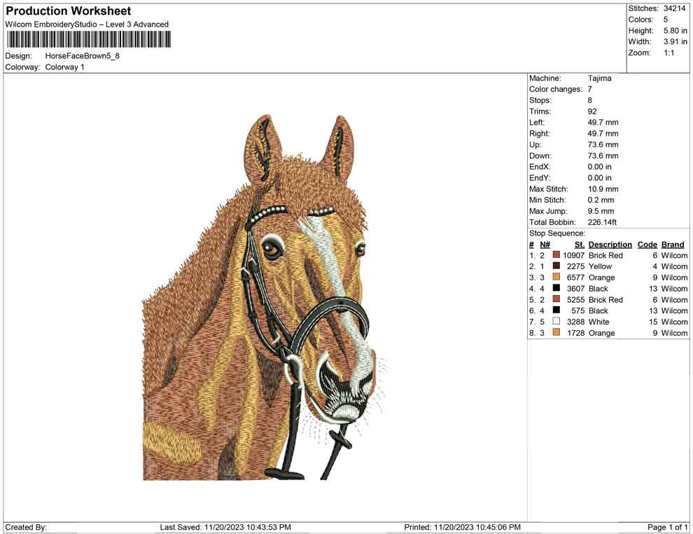 Horse Face brown