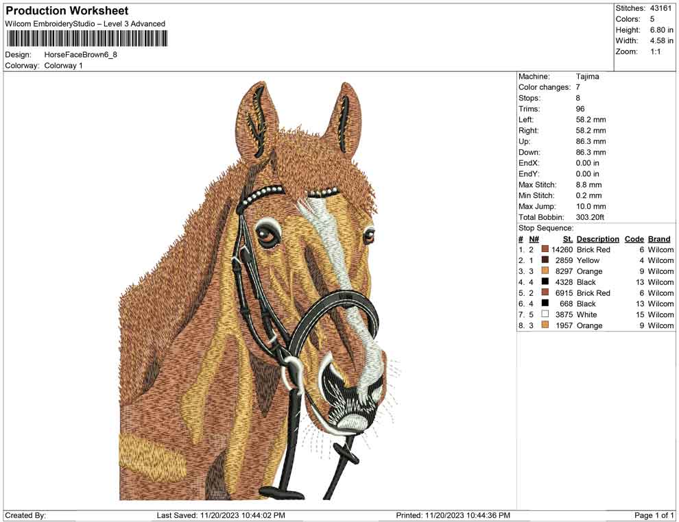 Horse Face brown