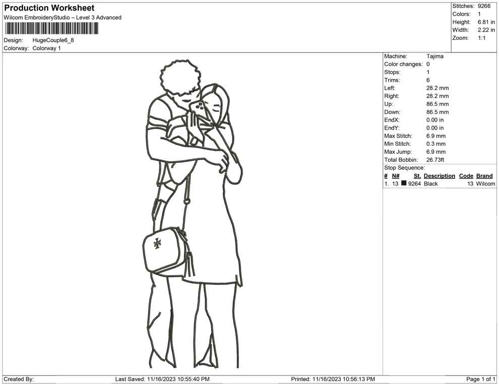 Huge Couple outline