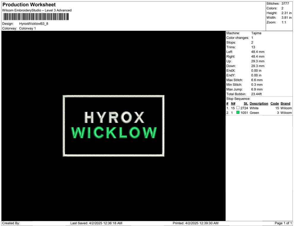 Hyrox Wicklow B