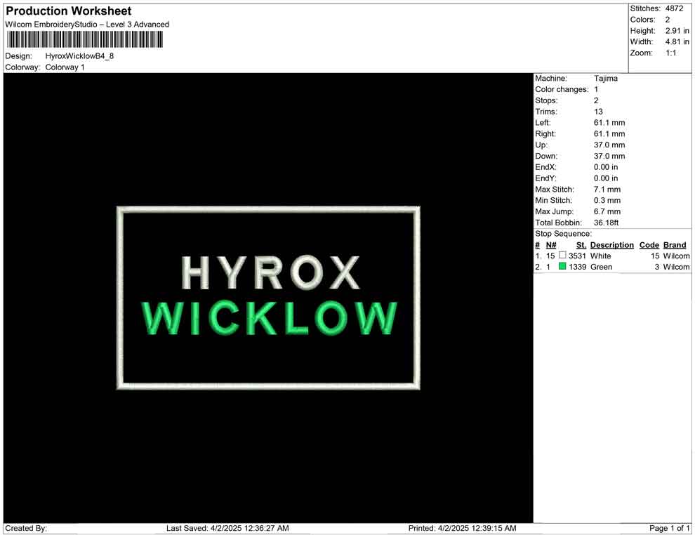 Hyrox Wicklow B