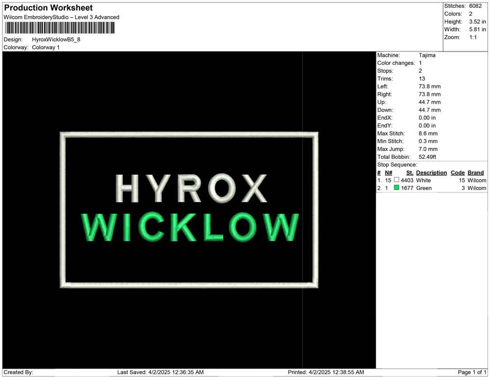 Hyrox Wicklow B